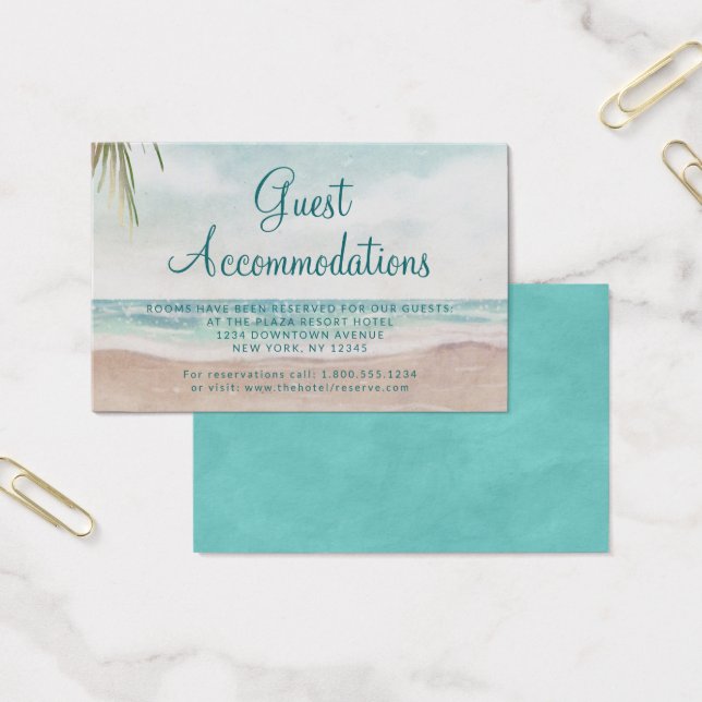 Island Breeze Guest Accommodations Insert Card (Office)