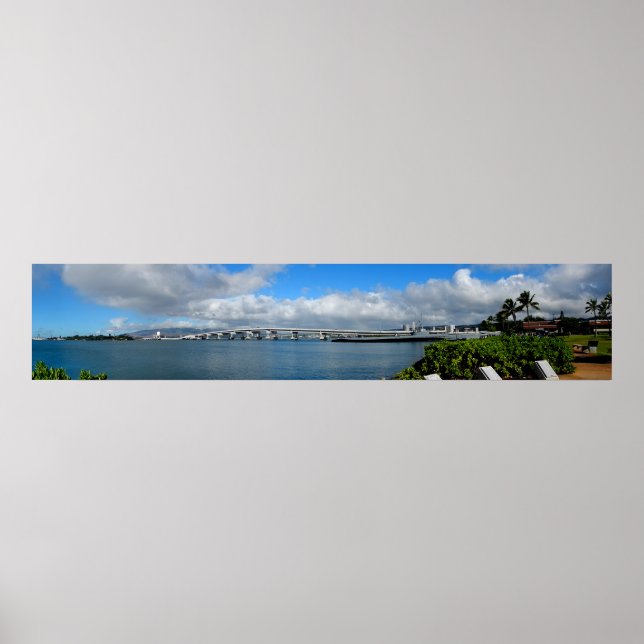 Island Bridge, Pearl Harbour, Hawaii Poster (Front)