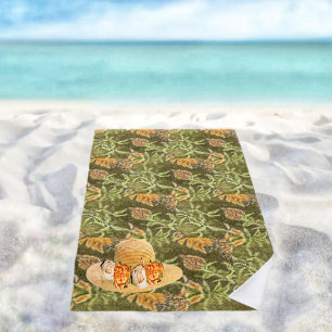 Island Browns  Beach Towel