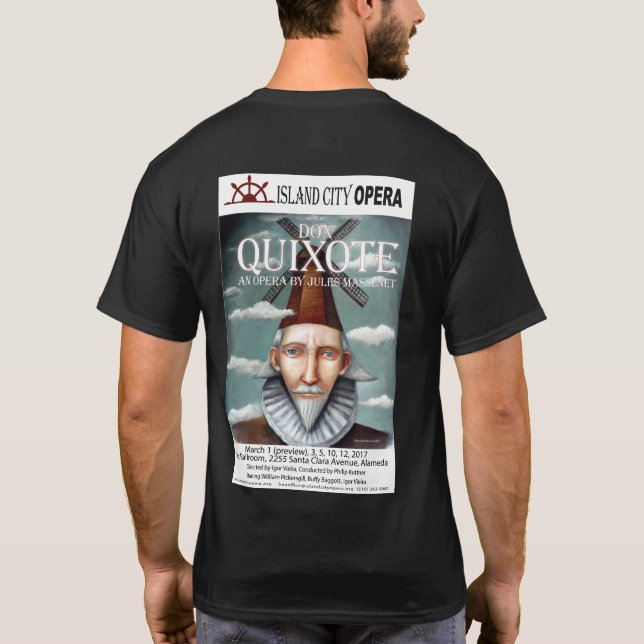 Island City Opera Don Quixote tshirt dark (Back)