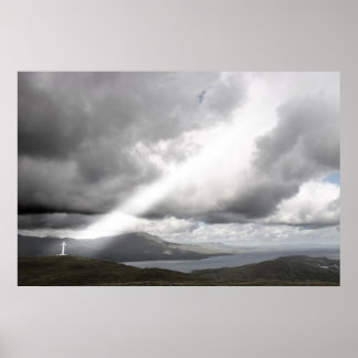 island cross canvas print