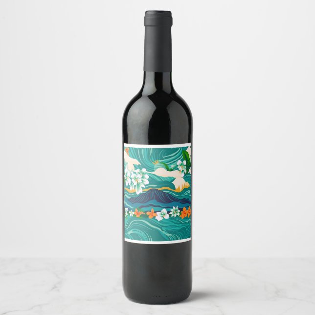 Island Dreams Wine Label (Front)