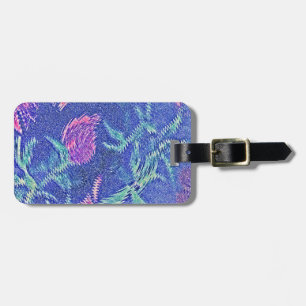 Island Floral Luggage Tag