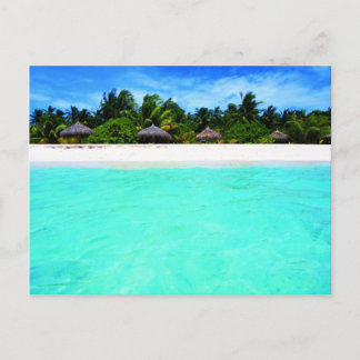 Island from the sea postcard