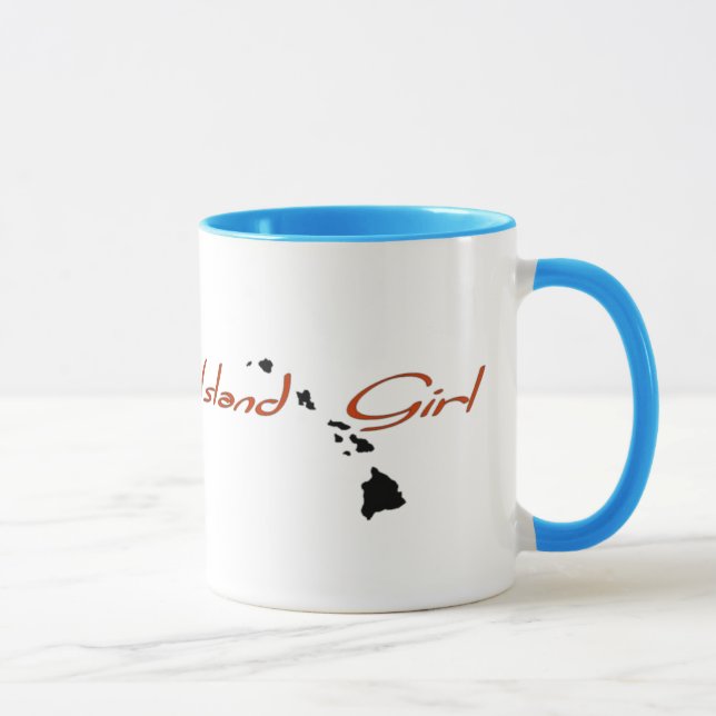 Island Girl - Hawaii -slant Mug (Right)