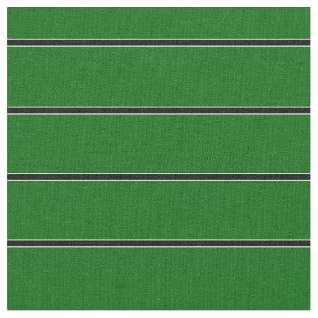Island green/black/white pin stripe design/pattern fabric (Close Up)