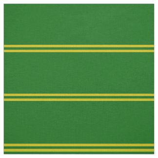Island green, gold striped design fabric