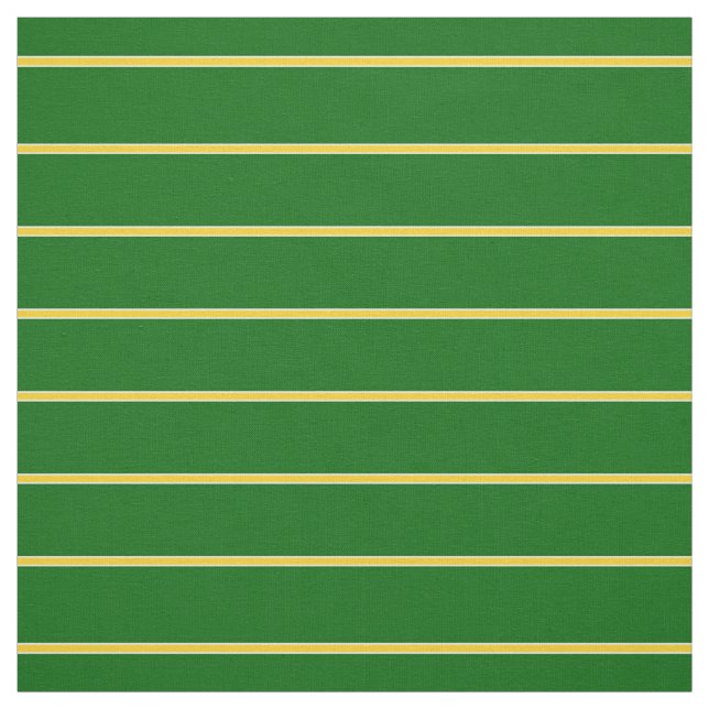 Island green/gold/white pin striped design/pattern fabric (Swatch)