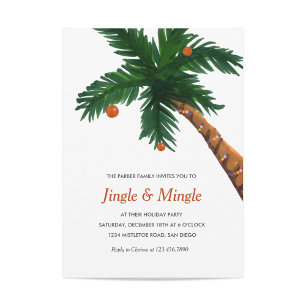 Island Greeting Holiday Party Invitation