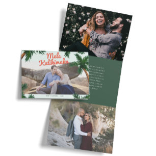 Island Greeting Tri-Fold Holiday Card