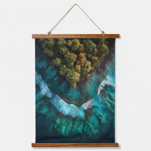 Island Heart Aerial Ocean Wall Art