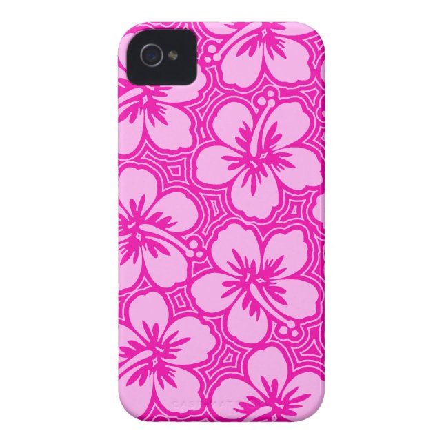 Island Hibiscus Hawaiian iPhone 4 Cases (Back)