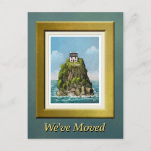 Island Home, We've Moved Announcement Postcard