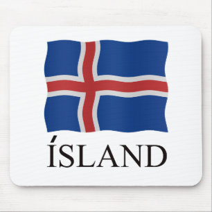 Island Iceland flag Mouse Pad