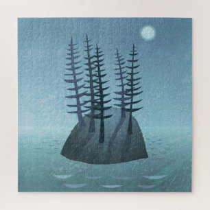Island in the Ocean Art Jigsaw Puzzle