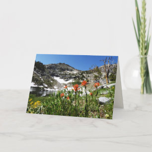 Island Lake, Ruby Mountains NV Blank Greeting Card