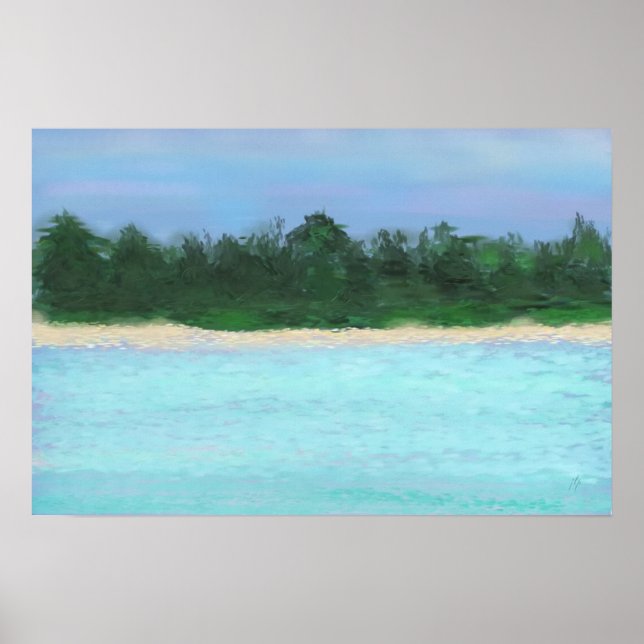 Island Landscape ©jlp Poster (Front)