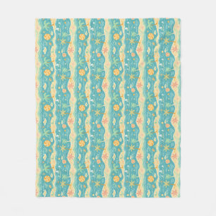 Island Life Is Synonymous To Beach Life Fleece Blanket