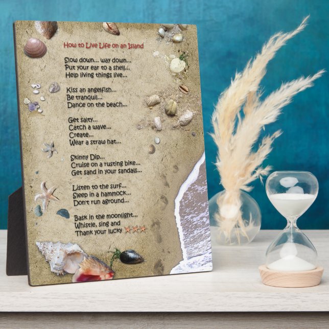 Island Life Plaque (Side)