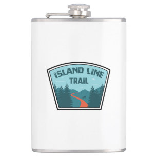Island Line Trail Hip Flask