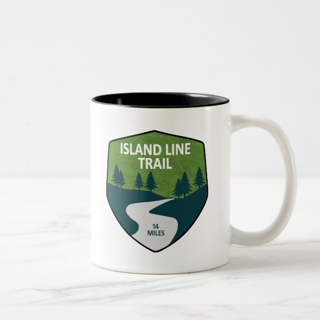 Island Line Trail Two-Tone Coffee Mug (Right)