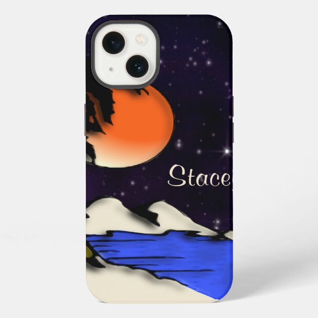 Island Night Personal iPhone Case (Back)