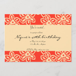 Island Noise in Mango Invitation