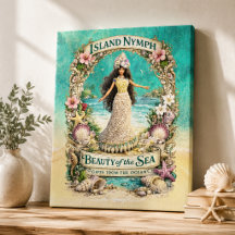Island Nymph Tropical Spiritual Ocean Fantasy Art