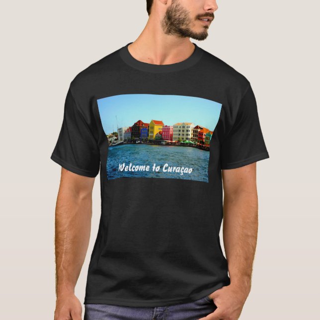 Island of Curacao Design by Admiro T-Shirt (Front)