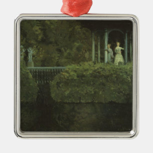 Island of Love (by Konstantin Somov) Metal Ornament