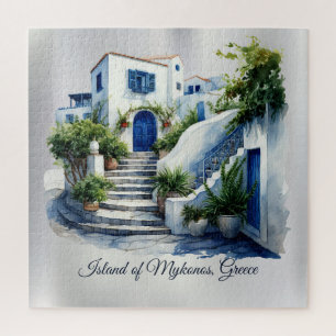 Island of Mykonos, Greece  Jigsaw Puzzle