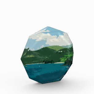 Island Paradise Retro Photo Block