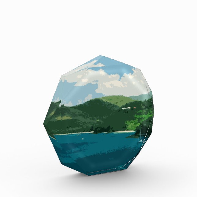 Island Paradise Retro Photo Block (Left)