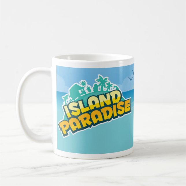Island Paradise Scene Mug (Left)
