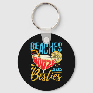 Island Party Beach Bachelorette - Beaches Booze An Keychain