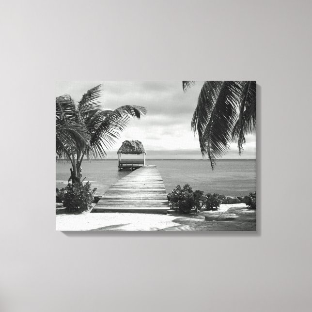 Island Pier Canvas Print (Front)