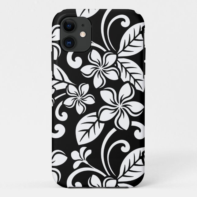 ISLAND PLUMERIA (BLACK) Case-Mate iPhone CASE (Back)