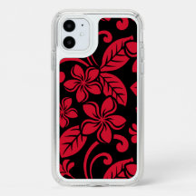 ISLAND PLUMERIA (BLACK/RED)
