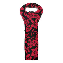 ISLAND PLUMERIA (BLACK/RED)