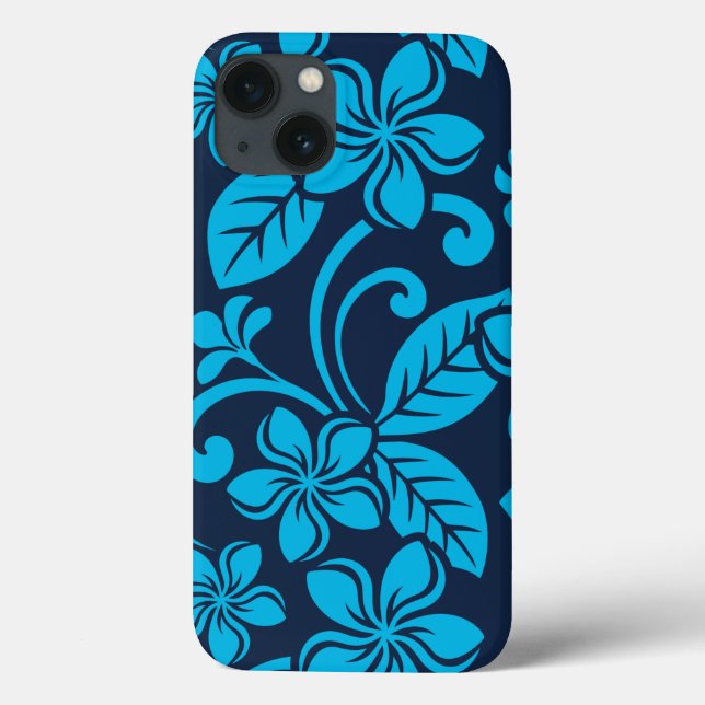 ISLAND PLUMERIA (BLUE x 2) Case-Mate iPhone Case (Back)
