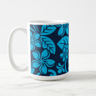 ISLAND PLUMERIA (Blue x 2) Coffee Mug