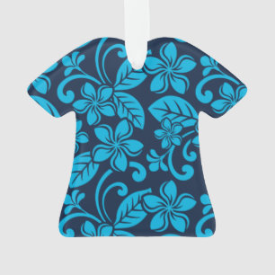 ISLAND PLUMERIA (Blue x 2) Ornament