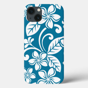 ISLAND PLUMERIA (CARIBBEAN BLUE) iPhone 13 CASE