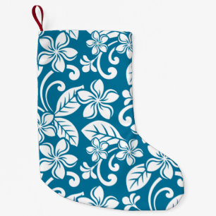 ISLAND PLUMERIA (CARIBBEAN BLUE) SMALL CHRISTMAS STOCKING