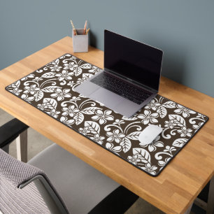 ISLAND PLUMERIA (COFFEE BROWN) DESK MAT