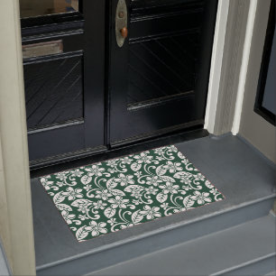 ISLAND PLUMERIA (FOREST GREEN) DOORMAT