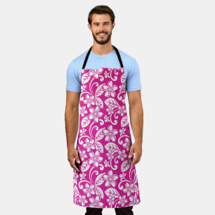 ISLAND PLUMERIA (HOT PINK) APRON