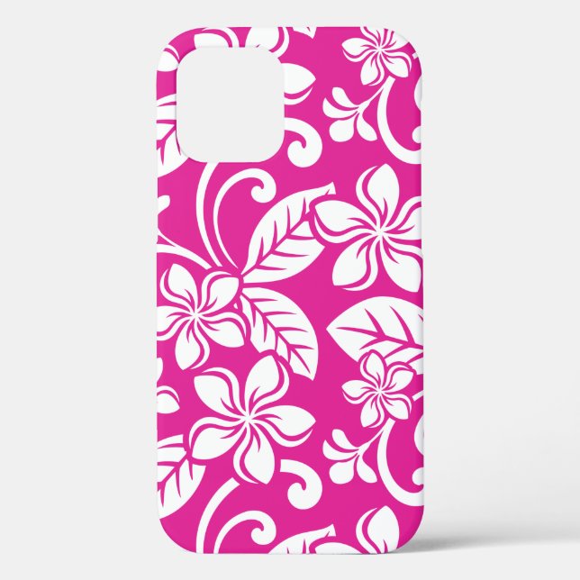 ISLAND PLUMERIA (HOT PINK) Case-Mate iPhone CASE (Back)