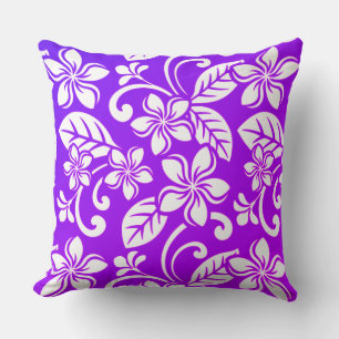 ISLAND PLUMERIA (MIAMI) THROW PILLOW