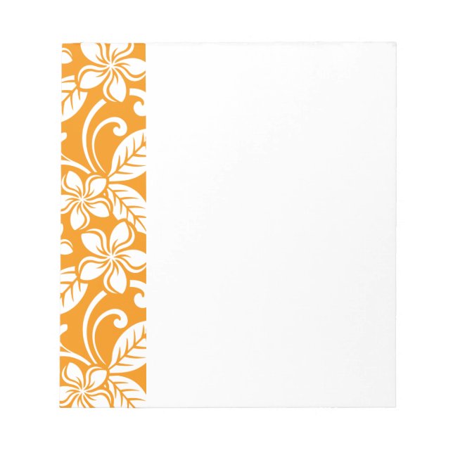 ISLAND PLUMERIA (ORANGE) NOTEPAD (Front)